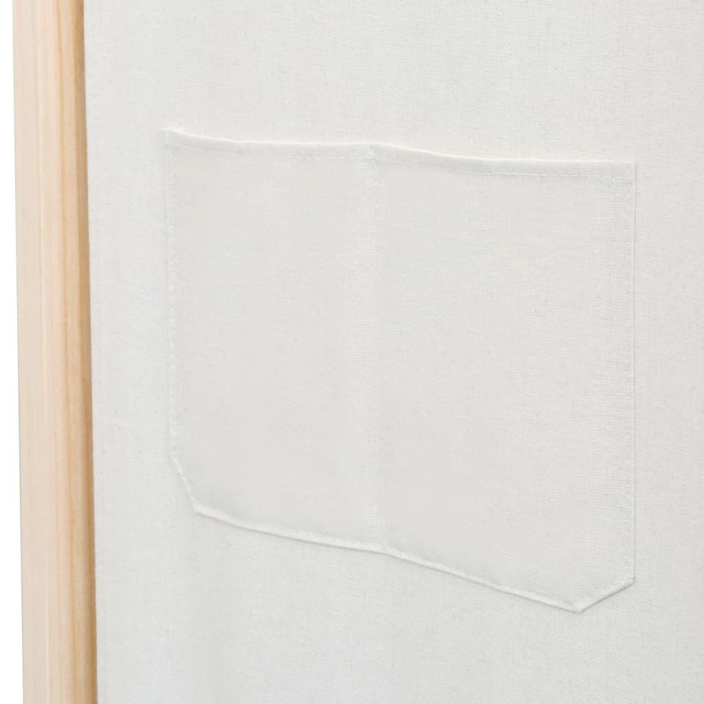Kamerscherm met 6 panelen - Crème, 240x170 cm (34% korting!)