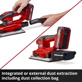 Einhell Accu Vlakschuurmachine 18V - 1/2 Vel - Power X-Change - Solo