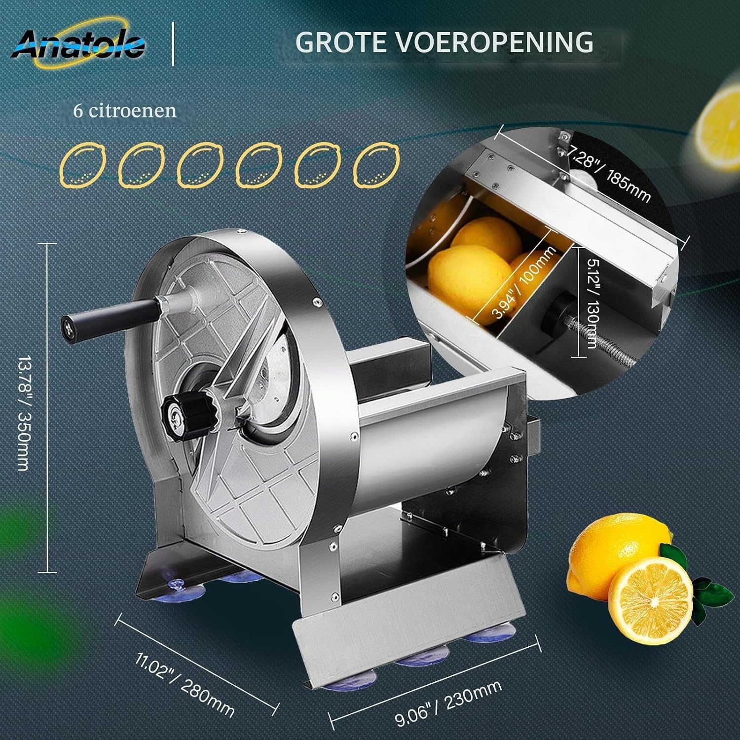 Handmatige RVS Groentesnijder | Verstelbare Snijdikte 0-13mm | 34% Korting