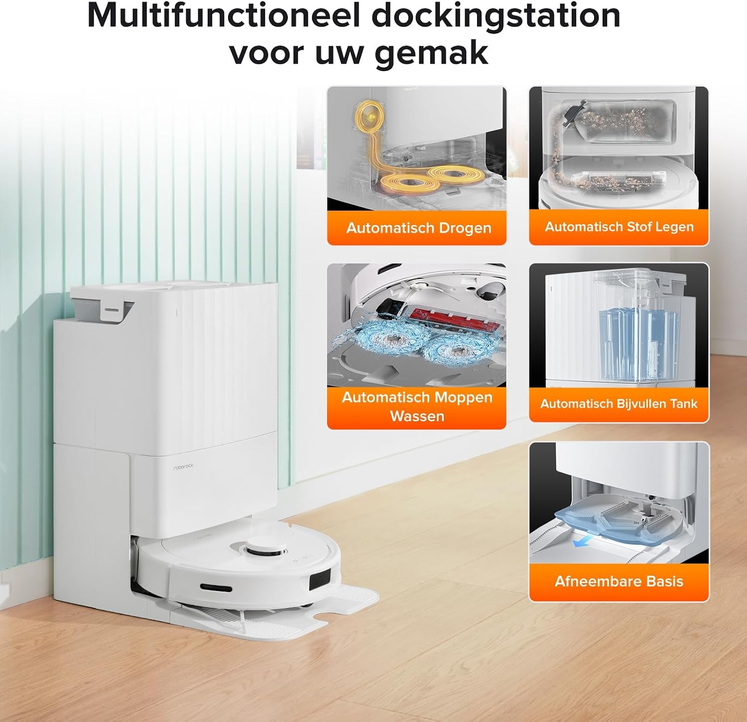 Robotstofzuiger Qrevo met Dweilfunctie & Zelfreinigend Station - 35% Korting