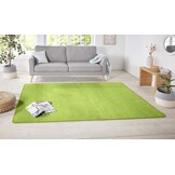 Groen Laagpolig Vloerkleed Effen 140x200 cm (33% Korting)
