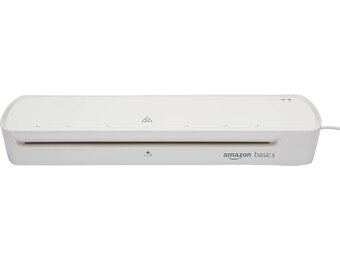 Amazon Basics Thermische lamineermachine, DIN A3-formaat, inclusief 20 x lamineerhoezen, wit - Maat A3