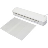 Amazon Basics Thermische lamineermachine, DIN A3-formaat, inclusief 20 x lamineerhoezen, wit - Maat A3