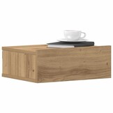 Zwevende Nachtkastjes Hout Artisanaal Eiken 40x32x15 cm - 2 stuks (29% Korting)