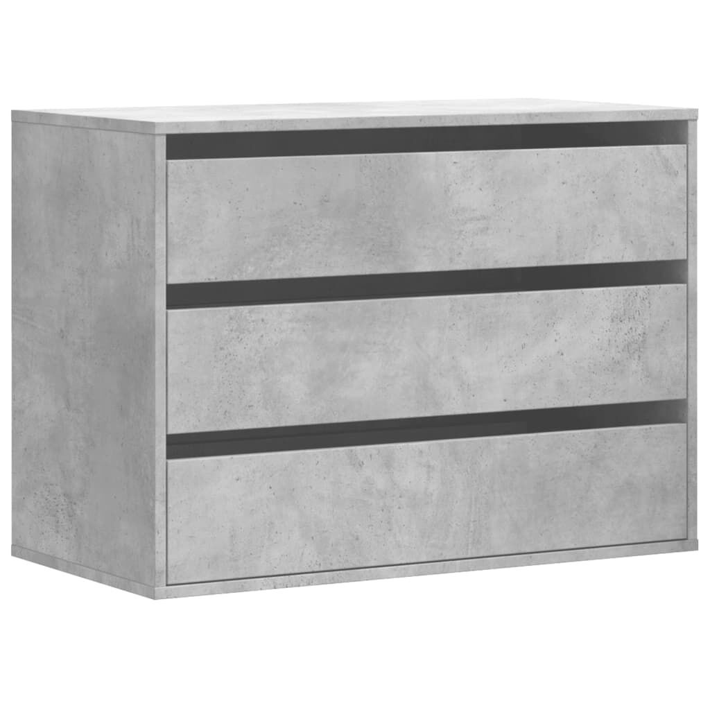 Ladekast Betongrijs Bewerkt Hout - 80x41x58 cm (34% Korting)