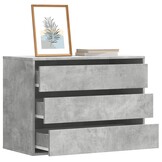 Ladekast Betongrijs Bewerkt Hout - 80x41x58 cm (34% Korting)