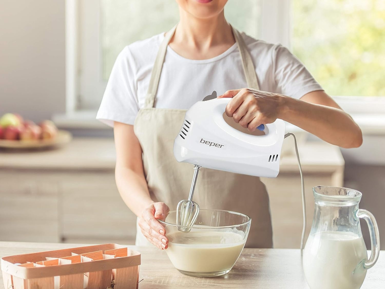 Handmixer Duifgrijs - 150W, 5 Snelheden - 59% Korting!
