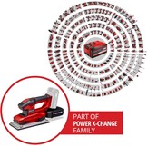 Einhell Accu Vlakschuurmachine 18V - 1/2 Vel - Power X-Change - Solo
