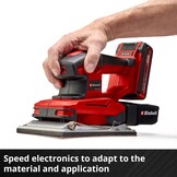 Einhell Accu Vlakschuurmachine 18V - 1/2 Vel - Power X-Change - Solo