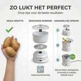 Elektrische Aardappelschiller & Saladecentrifuge - 1kg - 85W - Wit