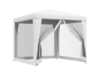 Witte Partytent met Mesh Wanden 2.5x2.5m - 34% Korting