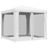 Witte Partytent met Mesh Wanden 2.5x2.5m - 34% Korting