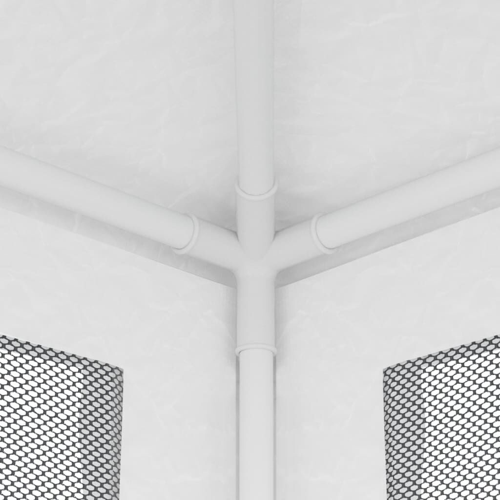 Witte Partytent met Mesh Wanden 2.5x2.5m - 34% Korting