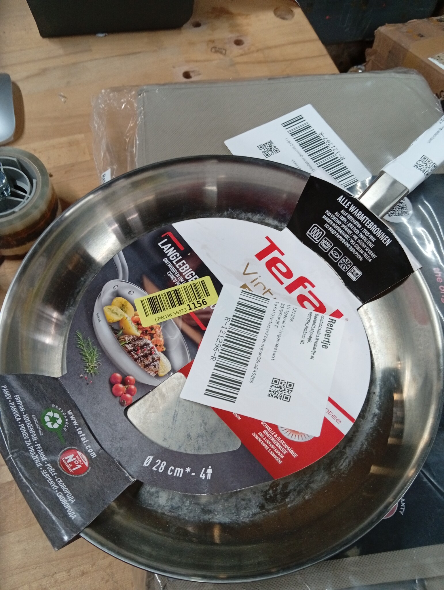 Koekenpan 28 cm Roestvrijstaal Inductie - 52% Korting