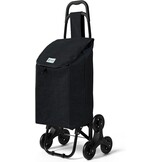 Boodschappentrolley met Trappenklimmer | 32L | Opvouwbaar | Zwart | 32% Korting