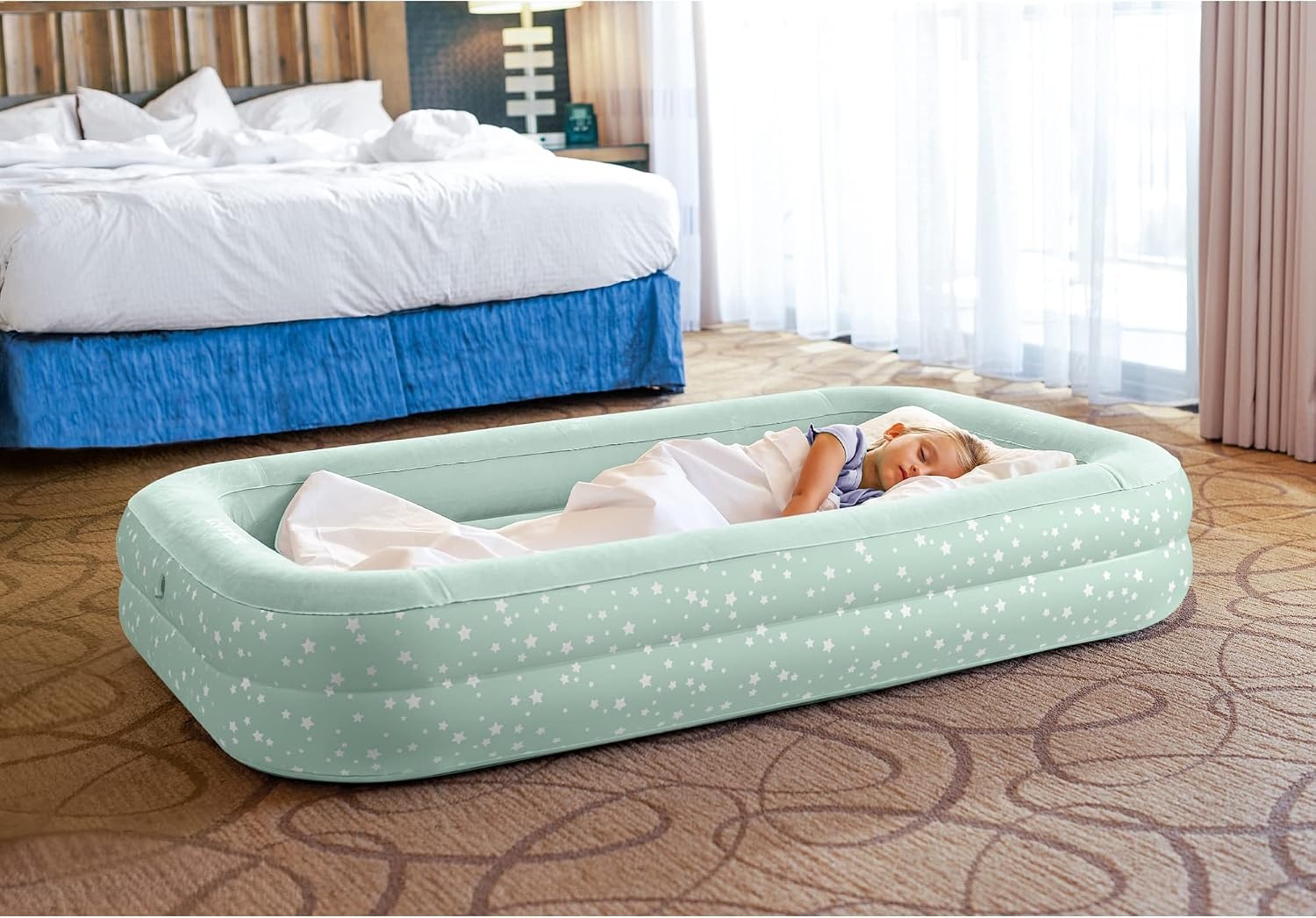 Intex 66810NP Children's Camping Air Bed, Hand Pump, 107cm x 168cm x 25cm