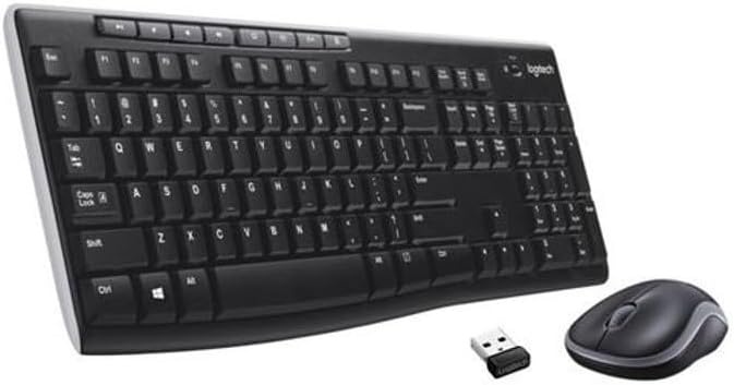 Logitech MK270 Draadloos Toetsenbord & Muis Combo (AZERTY, Zwart, 32% Korting)