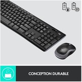 Logitech MK270 Draadloos Toetsenbord & Muis Combo (AZERTY, Zwart, 32% Korting)