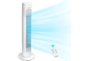 Torenventilator Aigostar Robert Wit met Afstandsbediening - 34% Korting