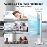 Torenventilator Aigostar Robert Wit met Afstandsbediening - 34% Korting