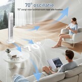 Torenventilator Aigostar Robert Wit met Afstandsbediening - 34% Korting