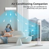 Torenventilator Aigostar Robert Wit met Afstandsbediening - 34% Korting