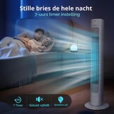 Torenventilator Aigostar Robert Wit met Afstandsbediening - 34% Korting