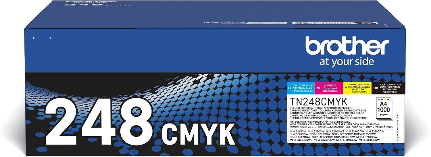 Brother TN-248VAL Toner Value Pack - Zwart, Cyaan, Magenta, Geel (54% Korting)
