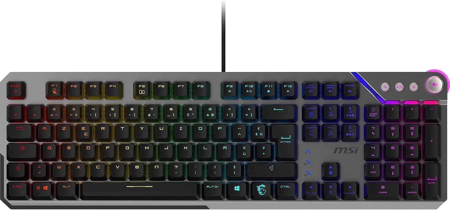 MSI STRIKE 600 AZERTY Gaming Toetsenbord - Stil & Comfortabel (34% Korting)