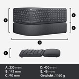Logitech ERGO K860 Ergonomisch Toetsenbord - QWERTZ - Zwart - 34% Korting