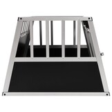 Hondenbench Dubbele Deur 89x69x50 cm - Aluminium/MDF