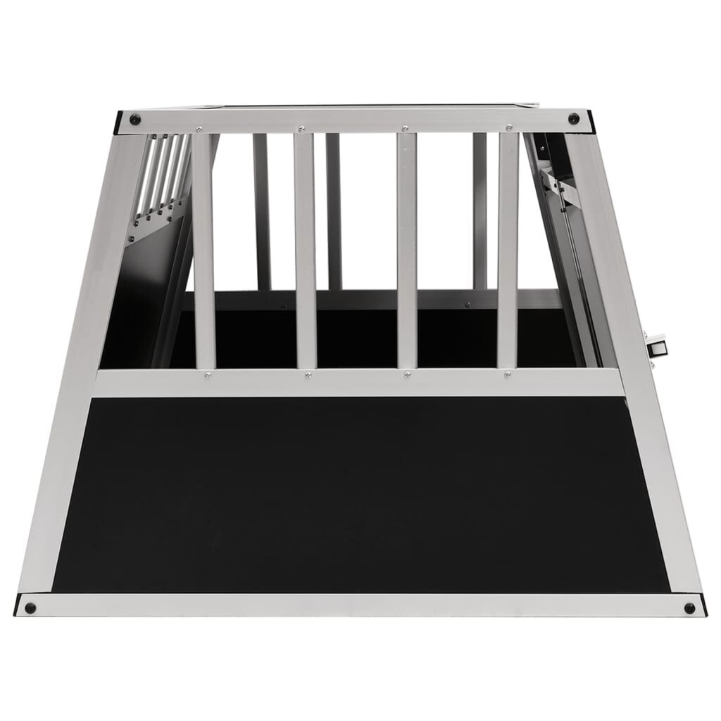Hondenbench Dubbele Deur 89x69x50 cm - Aluminium/MDF