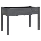 Plantenbak Vurenhout Grijs 118x59x76 cm - 54% Korting!