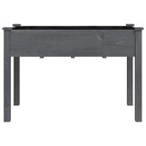 Plantenbak Vurenhout Grijs 118x59x76 cm - 54% Korting!