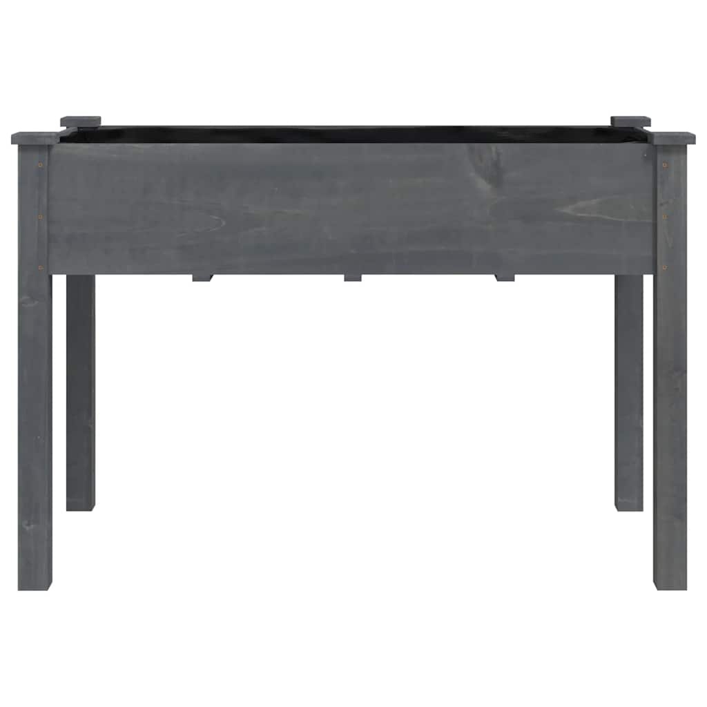 Plantenbak Vurenhout Grijs 118x59x76 cm - 54% Korting!