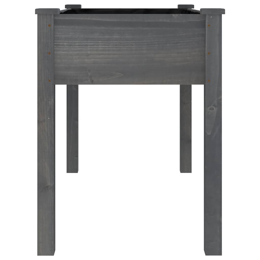 Plantenbak Vurenhout Grijs 118x59x76 cm - 54% Korting!