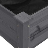 Plantenbak Vurenhout Grijs 118x59x76 cm - 54% Korting!