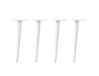 Salontafelpoten Staal Wit - Set van 4 - 42-43 cm - 33% Korting