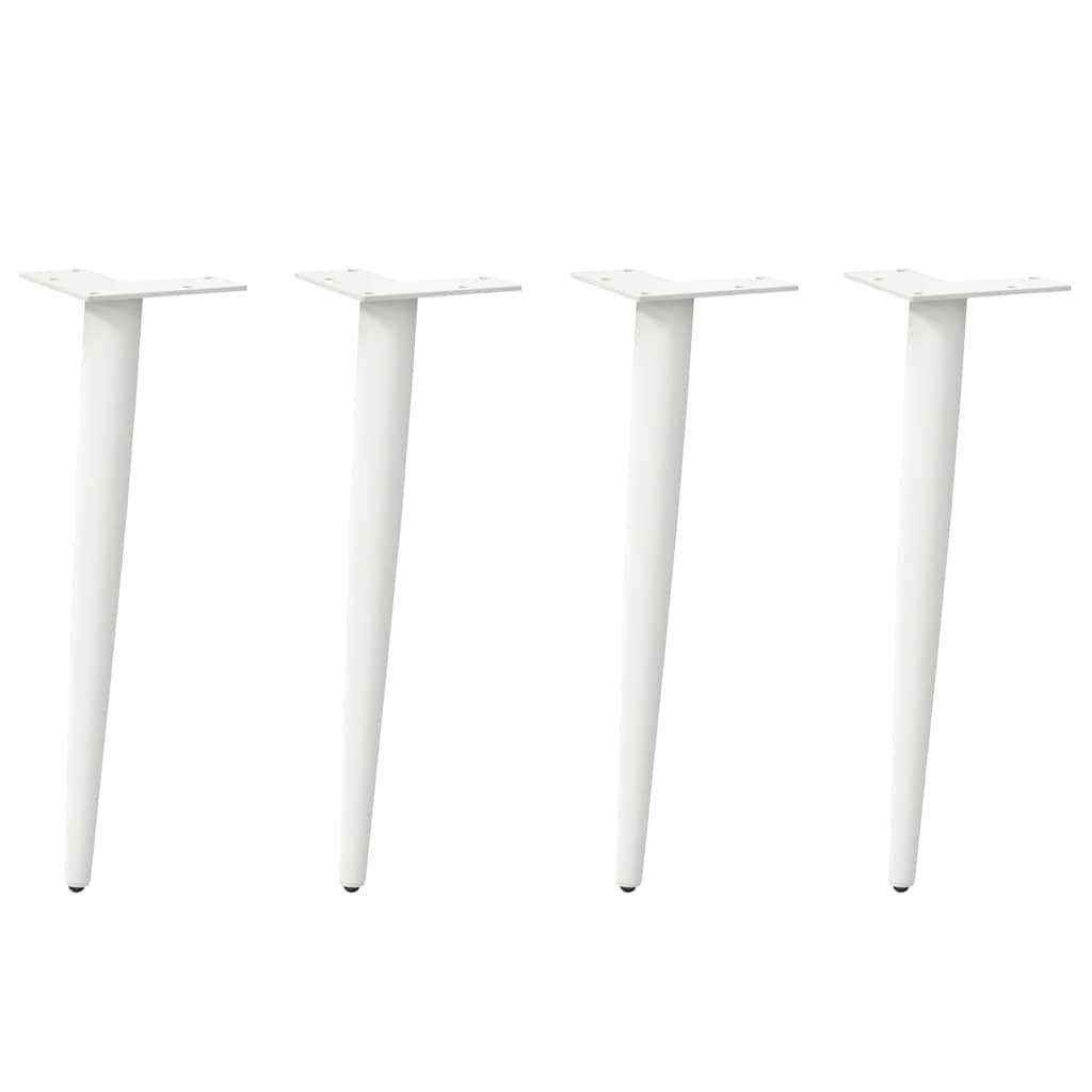 Salontafelpoten Staal Wit - Set van 4 - 42-43 cm - 33% Korting