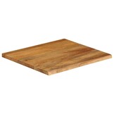 Massief Mangohouten Tafelblad met Natuurlijke Rand (80x80 cm) - 34% Korting