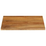 Massief Mangohouten Tafelblad met Natuurlijke Rand (80x80 cm) - 34% Korting