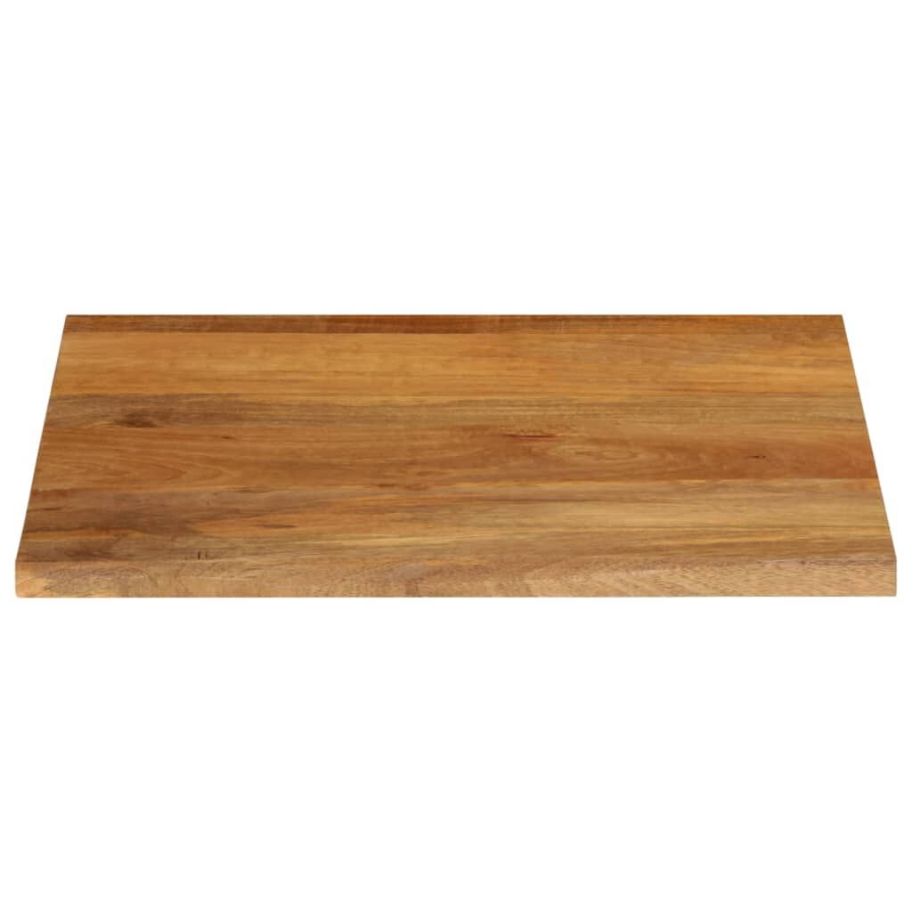 Massief Mangohouten Tafelblad met Natuurlijke Rand (80x80 cm) - 34% Korting