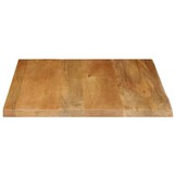 Massief Mangohouten Tafelblad met Natuurlijke Rand (80x80 cm) - 34% Korting