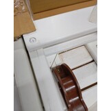 Inklapbare Tuintafel Acaciahout Ø 46 cm Wit - 52% Korting