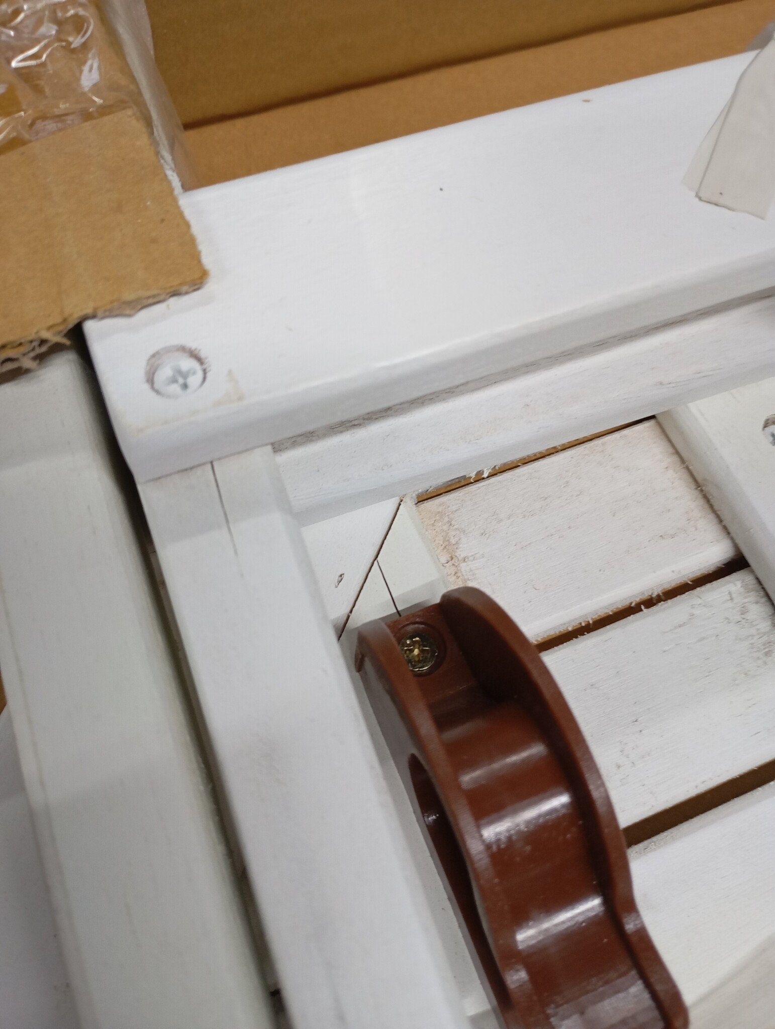 Inklapbare Tuintafel Acaciahout Ø 46 cm Wit - 52% Korting