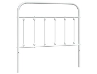 vidaXL Hoofdbord Metaal Wit 100 cm - 32% Korting!