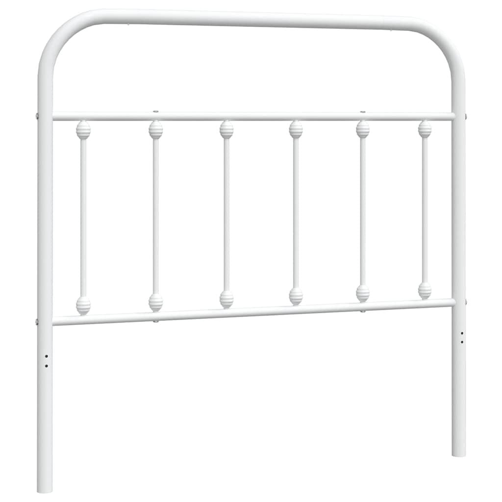 vidaXL Hoofdbord Metaal Wit 100 cm - 32% Korting!