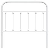 vidaXL Hoofdbord Metaal Wit 100 cm - 32% Korting!