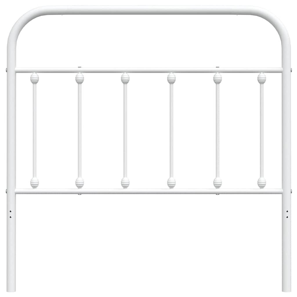 vidaXL Hoofdbord Metaal Wit 100 cm - 32% Korting!
