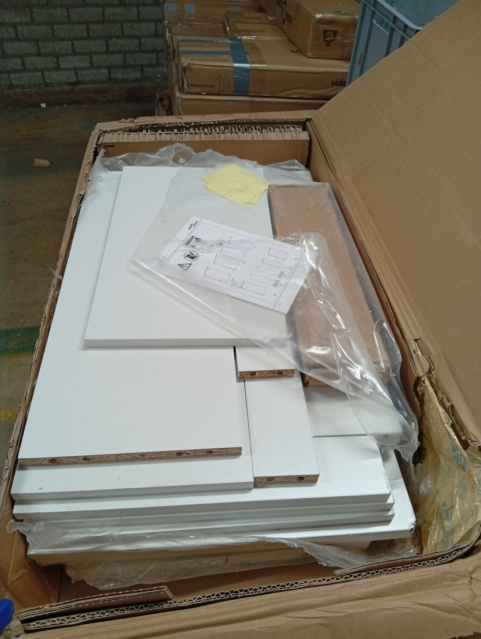 Wit Bureau 120x42x76 cm Spaanplaat - 59% Korting